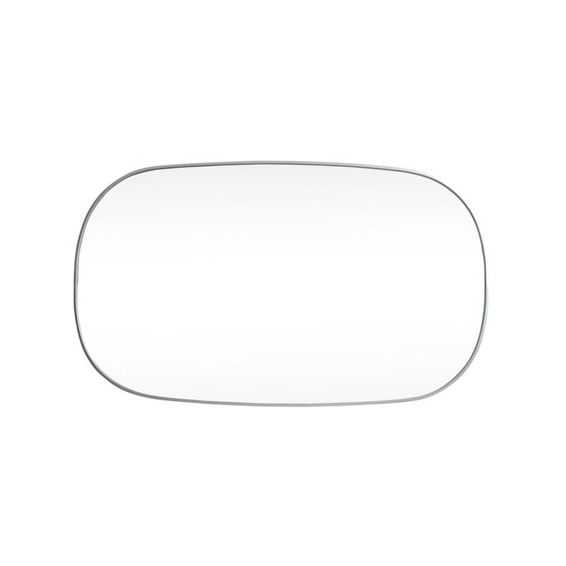 Elegant Decor Metal Frame Oval Mirror 36x60 Inch in Silver