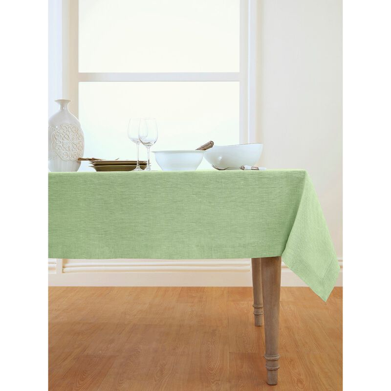 Solino Home Athena 100% Linen Tablecloth &ndash; Handcrafted, Machine Washable, Perfect for Holiday and Everyday Dining