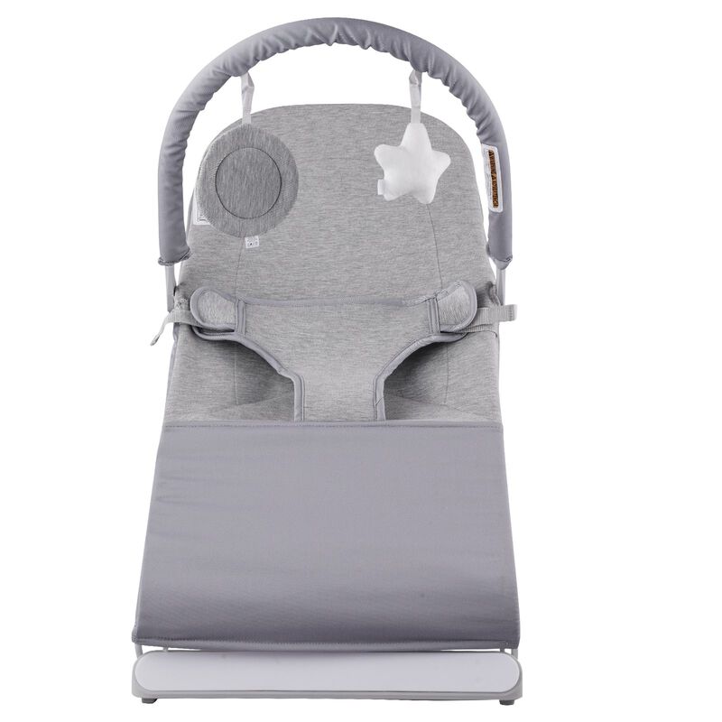 Baby Bouncer Folding Bouncer Seat Chair for Babies 0-9 Months with Toy Bar