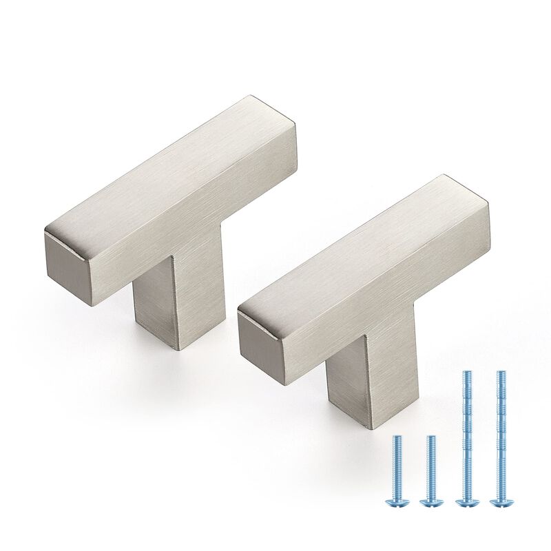 JOY DECOR 20 Pack Kitchen Cabinet Pulls & Handles, 2"" Brushed Nickel Cabinet Door Knobs with Single Hole, Stainless Steel Drawe