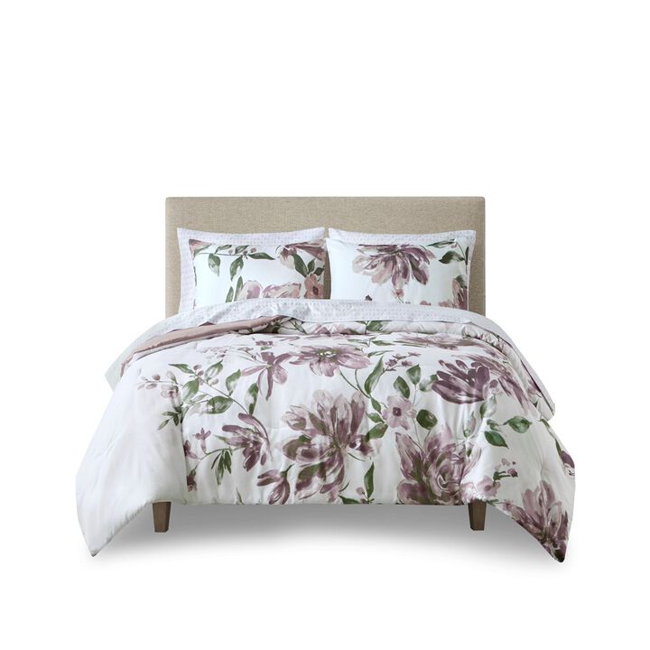 Gracie Mills Mckay Floral Elegance: Comforter and Sheet Ensemble