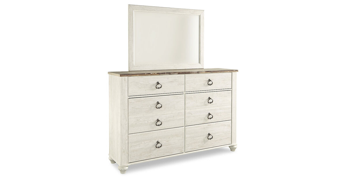 Willowton Dresser and Mirror