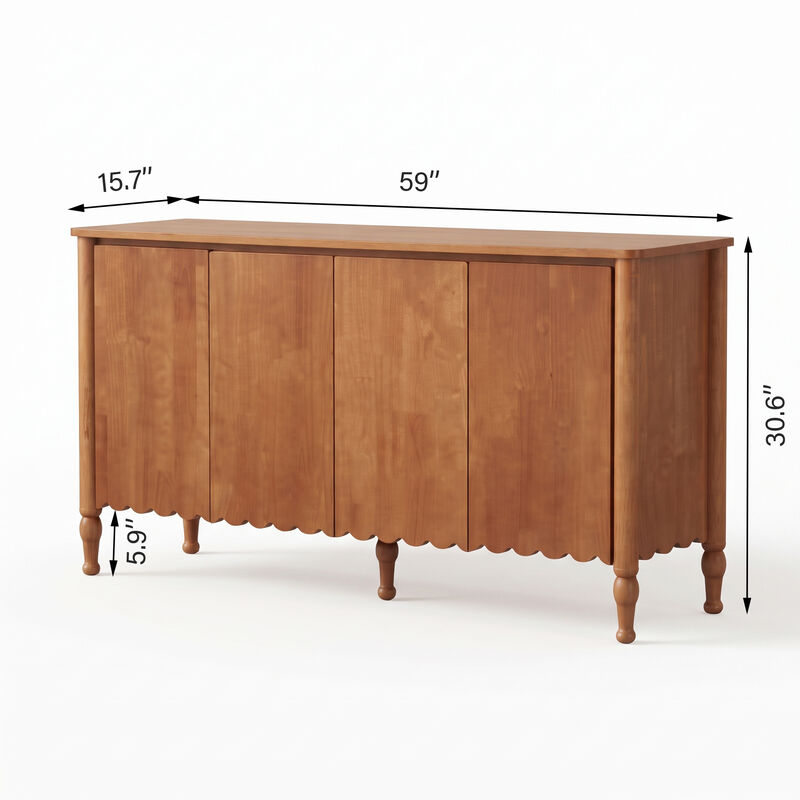 Volgus 59" Rustic Sideboard image number 4