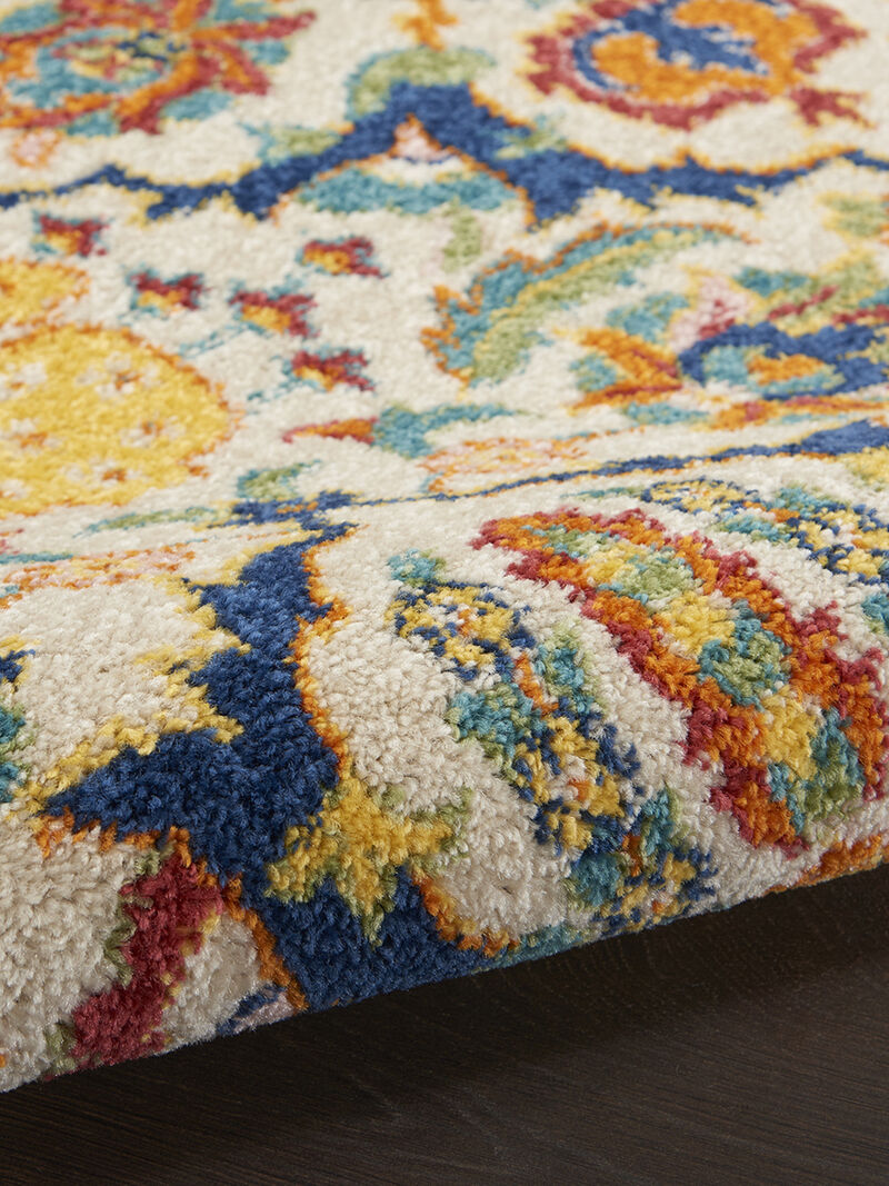 Allur ALR03 Ivory/Multicolor 2'3" x 10' Rug
