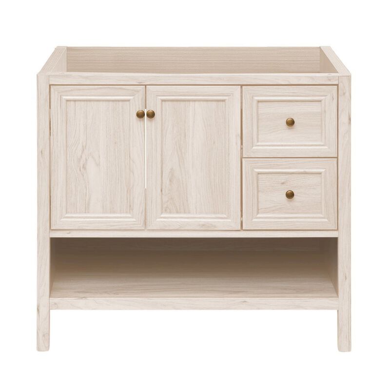 Chateau 36" Freestanding Bathroom Vanity Cabinet without Top in White Oak image number 0