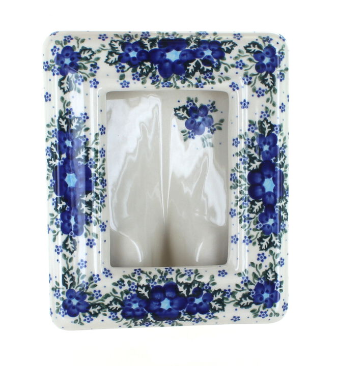 Blue Rose Polish Pottery Ladybug Frame
