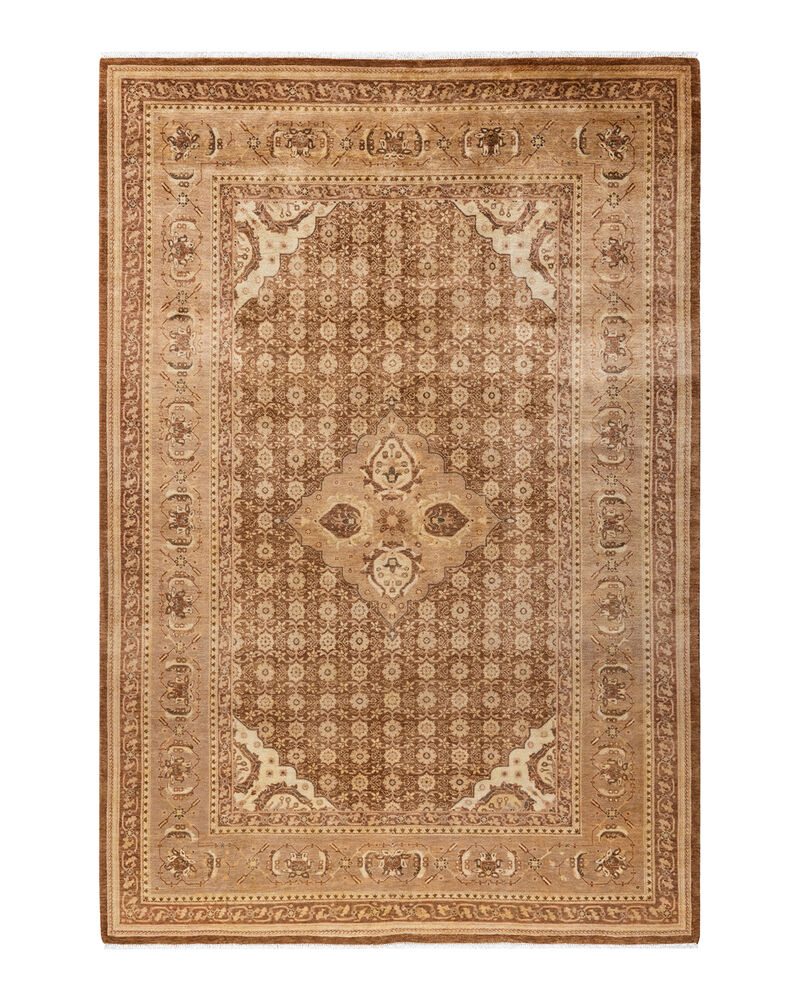 Mogul, One-of-a-Kind Hand-Knotted Area Rug  - Brown, 6' 2" x 9' 2" image number 1