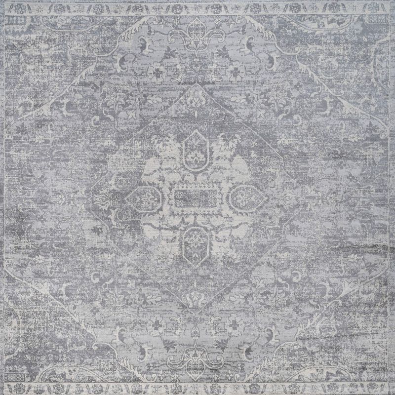 Friv Modern Persian Vintage Medallion Square Area Rug