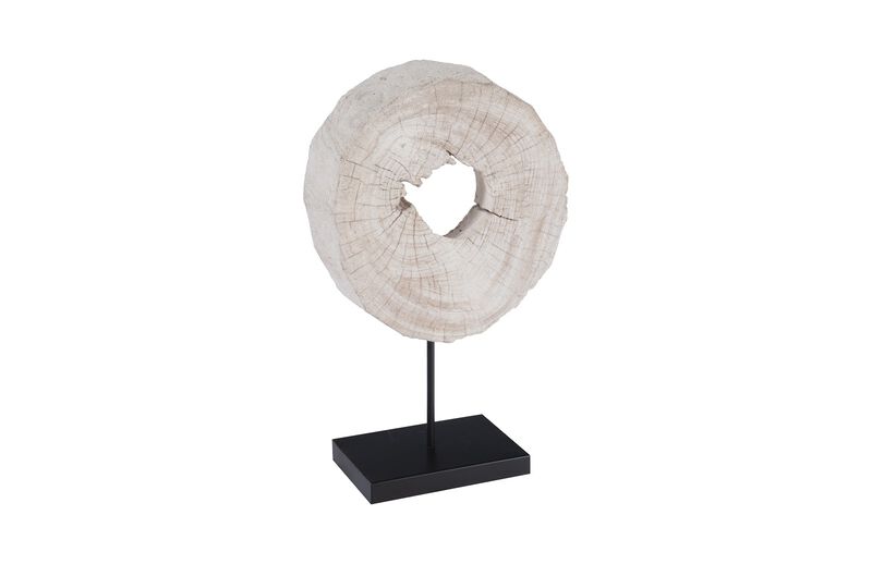 Eroded Wood Circle Sculpture