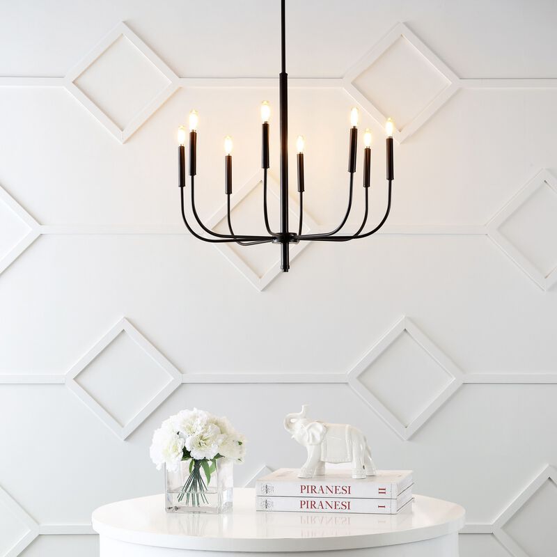 Amoros Modern Mid Century Iron LED Chandelier