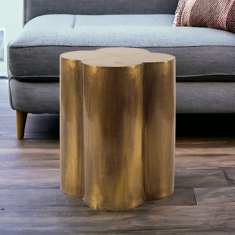 Polished Brass End Table &ndash; Elegant and Durable Home D&eacute;cor
