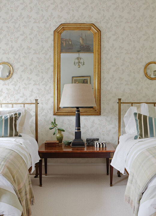 Ardell Taupe Botanical Wallpaper