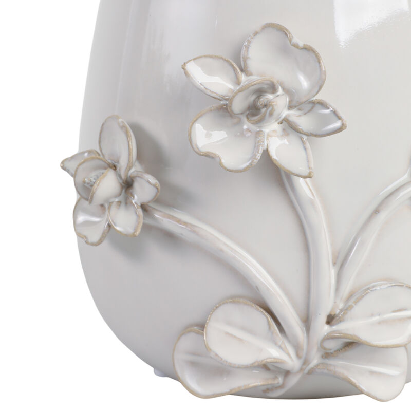 6" Flower Applique Planter image number 3
