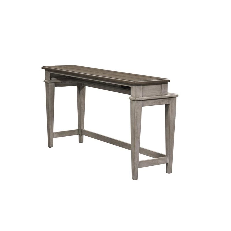 Liberty Furniture Heartland Console Bar Table in Antique White w/ Tobacco Top image number 4
