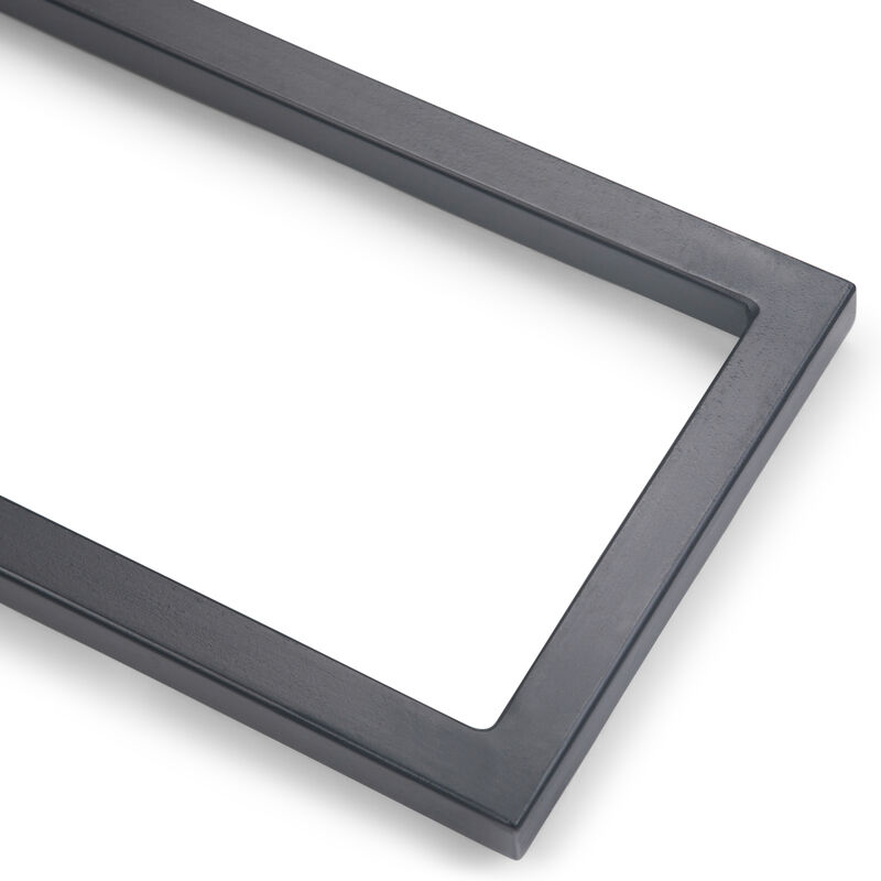 Skyler 18 inch Wide Solid Mango/Metal Industrial C Side Table in Walnut Brown/Black, Assembled