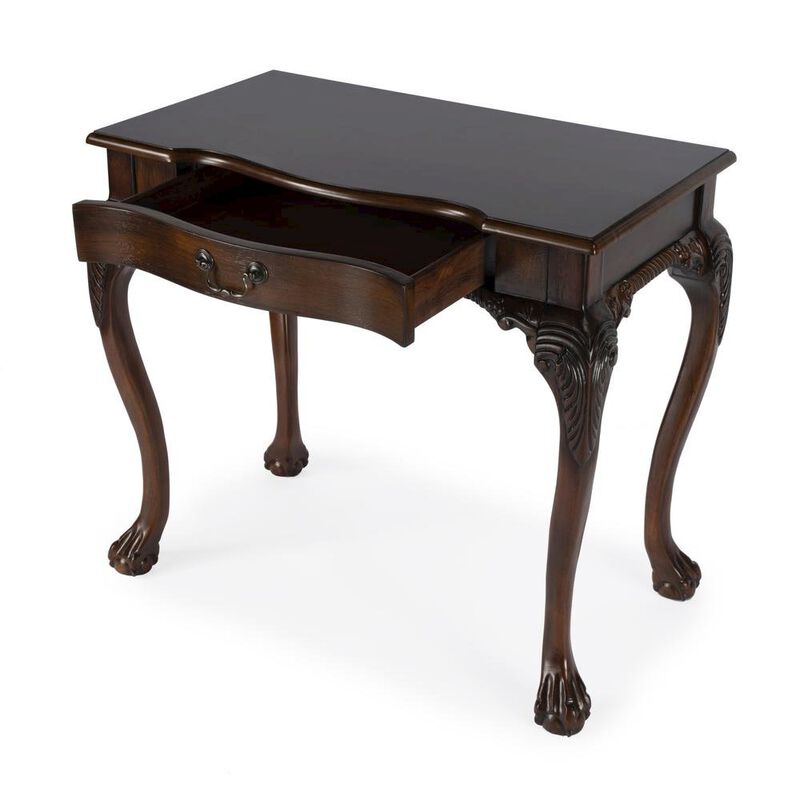 Starlight Canyon Home Vintage Vanity Desk, Solid Wood Writing Desk with Cherry Veneer Finish image number 2
