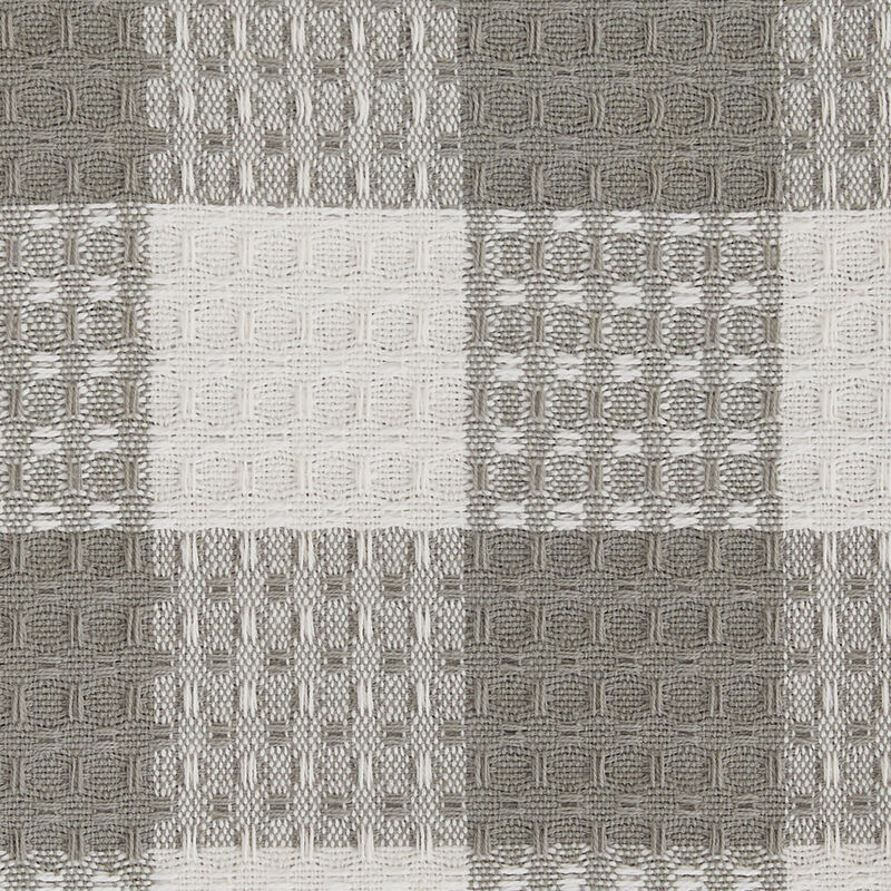 Park Designs Buffalo Check Waffle Dishtowel - Black & Cream image number 2
