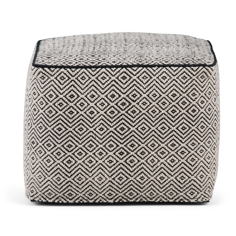 Simpli Home Brynn Square Pouf image number 2