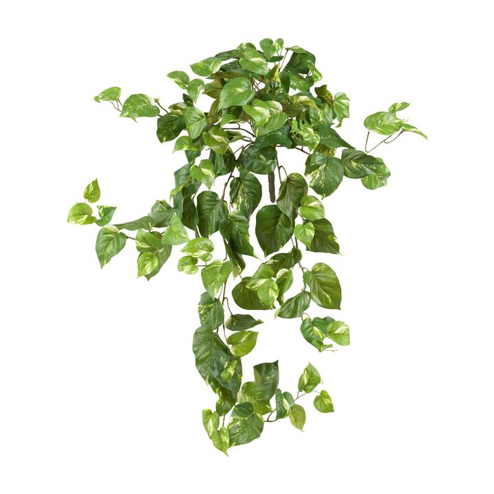 Nearly Natural 40-in Pothos Hanging Bush (Set of 3)