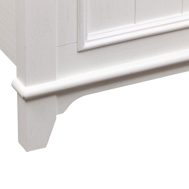 Liberty Furniture Full Panel Bed in Poplar & Rubberwood Solids w/ Cathedral White Oak Tops image number 9