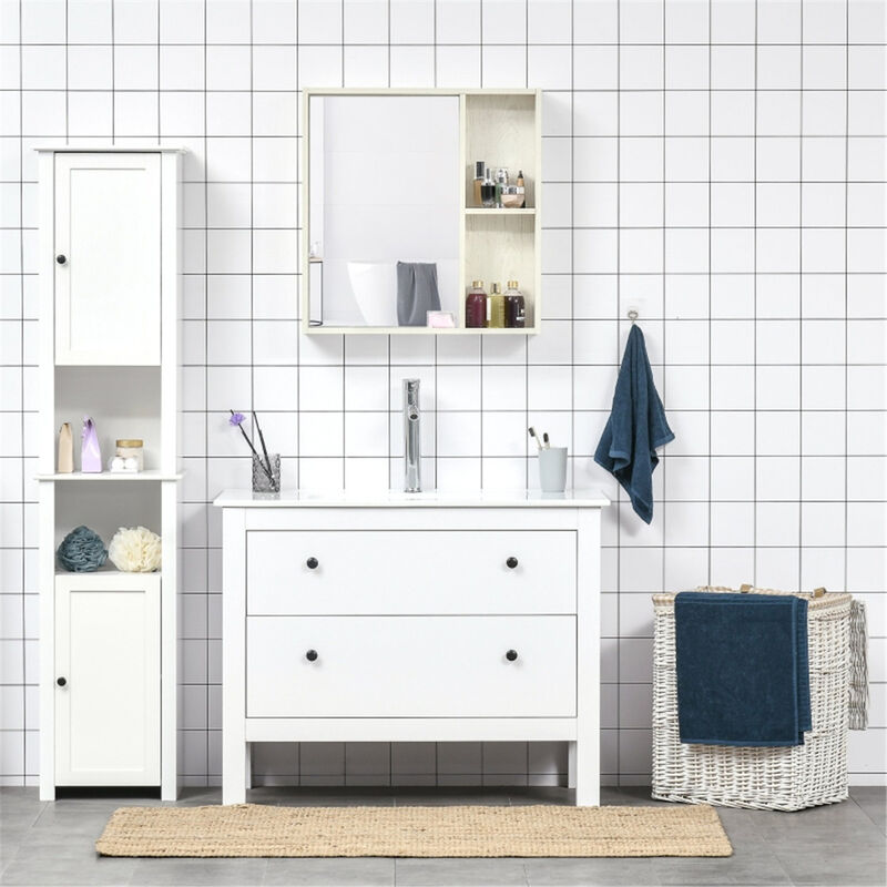 Wall Mounted Cabinet with Single/Double Doors for Bathroom or Kitchen