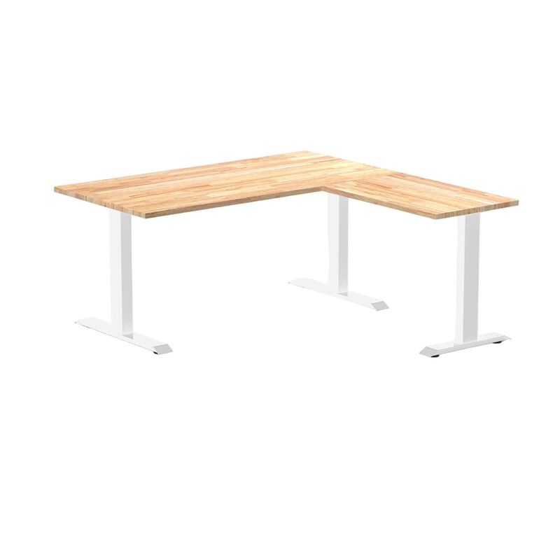 Desky Zero Rubberwood L-Shape Office Desk image number 0