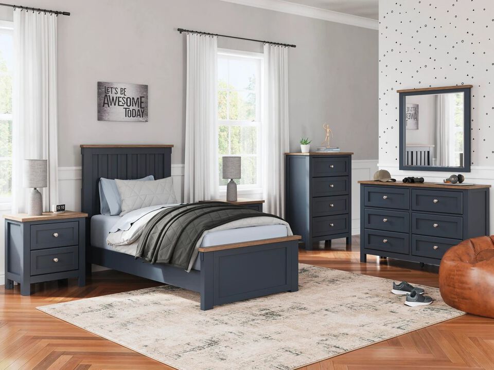 Landocken Two Drawer Nightstand