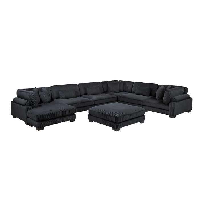 Traverse 6-Piece Sectional with Ottoman