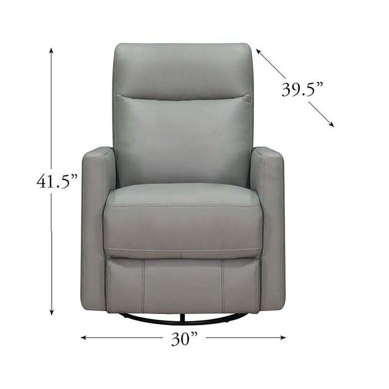 Ashby Power Headrest Swivel Glider Leather Recliner