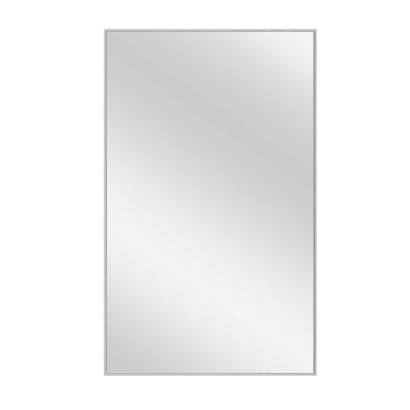 HomeRoots 59" Silver Metal Leaning Framed Full Length Mirror image number 2