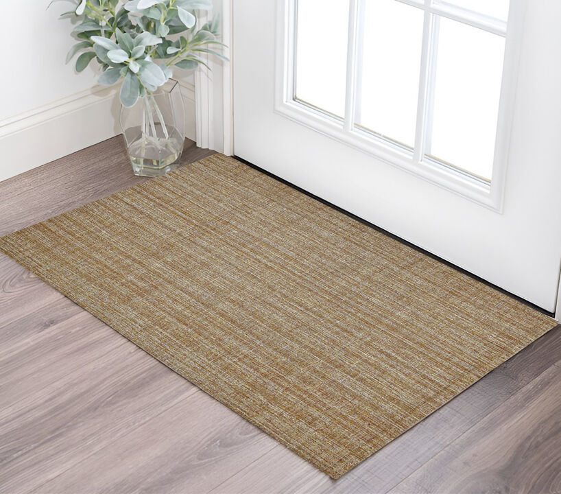 HomeRoots 8' X 10' Brown And Gray Wool Plaid Hand Tufted Area Rug