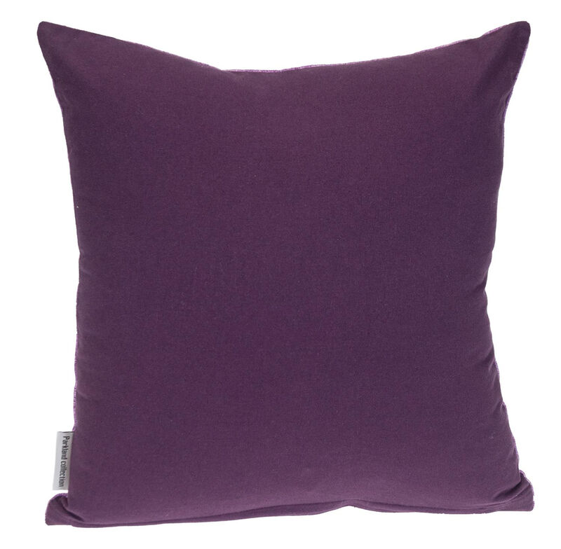 HomeRoots 18" Purple Weave Cotton Throw Pillow image number 2