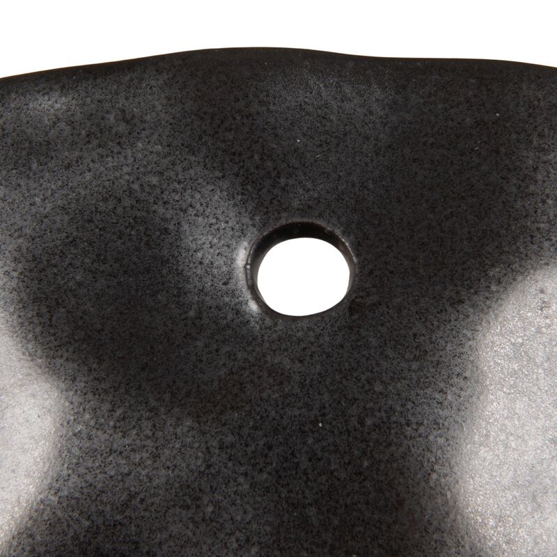 Black Reactive Glaze Stoneware Colanders, Set of 2 image number 7