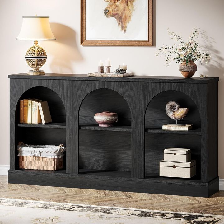 Tribesigns Farmhouse 3-Tier Wood Console Table