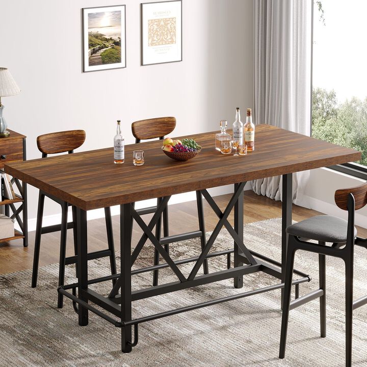 Tribesigns Bar Table Pub Bar Counter Height Table