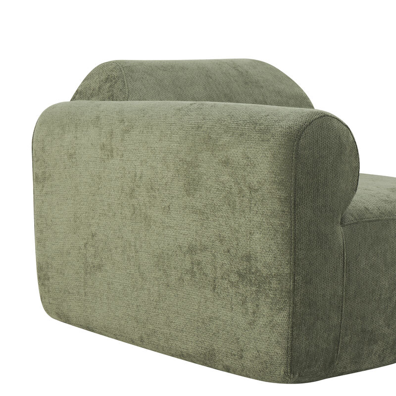 Zorvfu 111" Modern Compressed  Curved Sectional image number 3