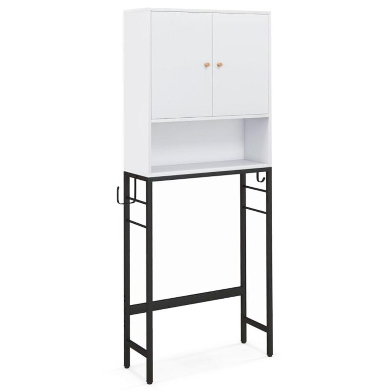 Hivvago Over The Toilet Storage Cabinet with 2 Doors and Adjustable Shelf