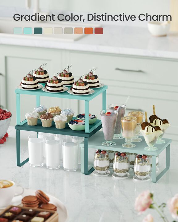 Set of 3 Countertop Kitchen Shelves Spice Rack Organizer