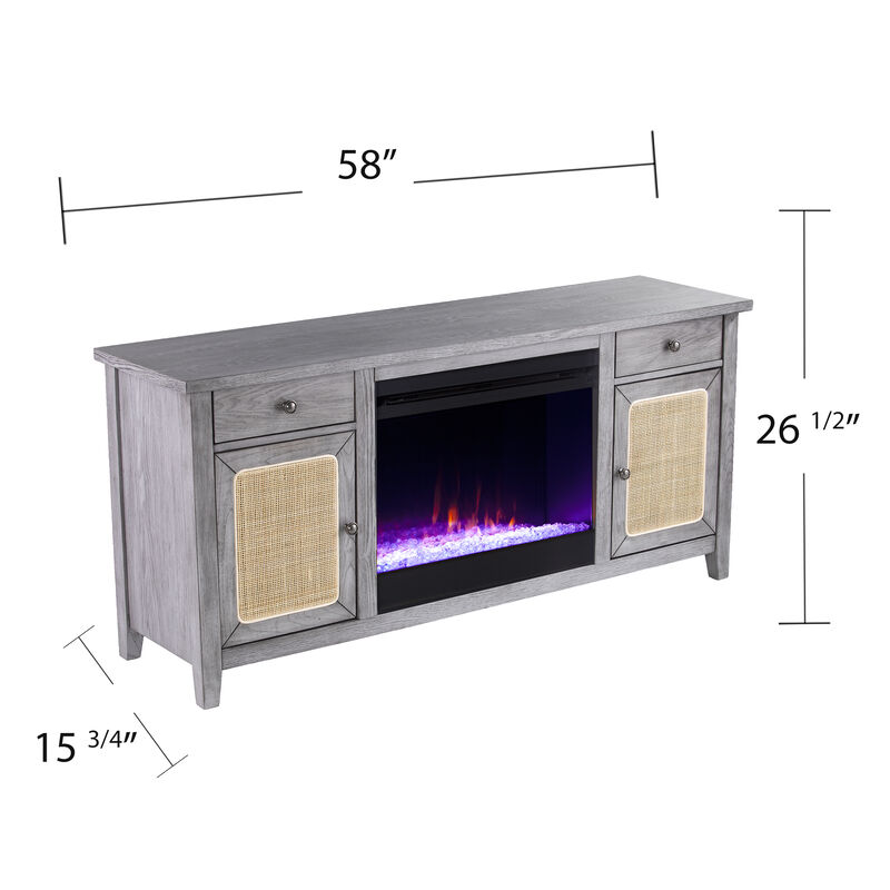 Raegan Color Changing Fireplace Console