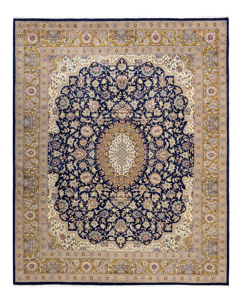 Mogul, One-of-a-Kind Hand-Knotted Area Rug  - Blue,  8' 3" x 10' 1" image number 1