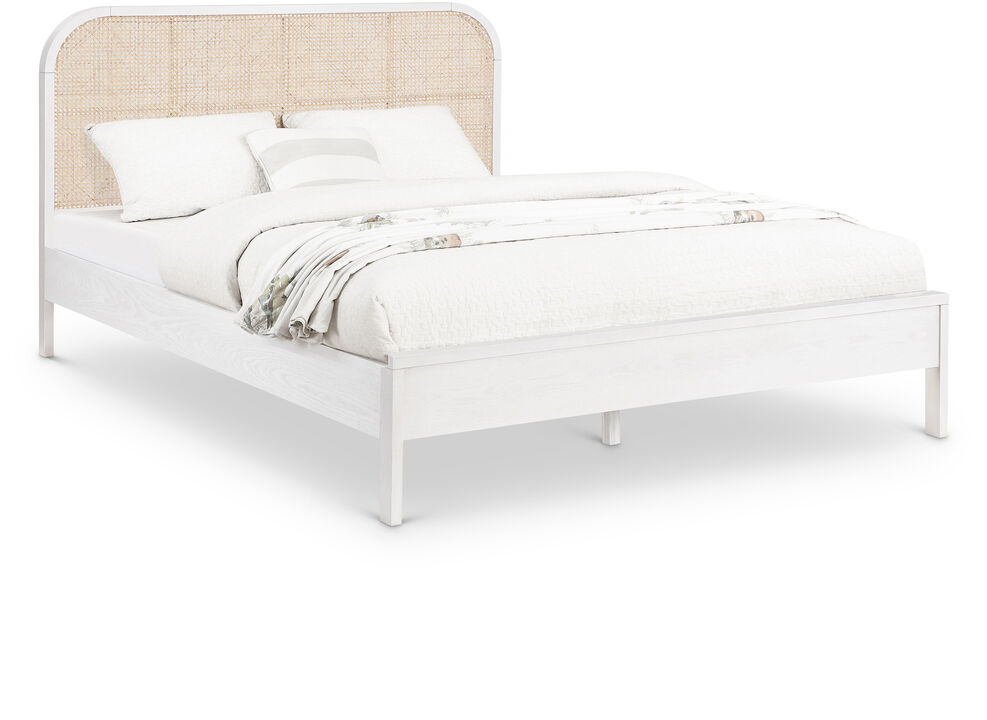 Meridian Furniture Siena White Ash Wood Full Bed