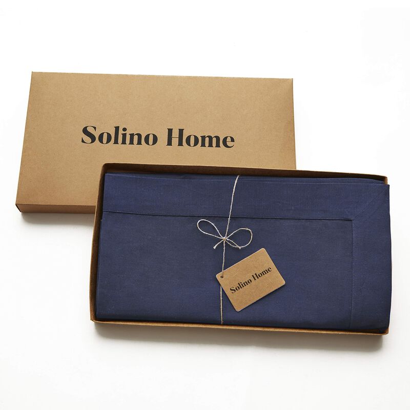 Solino Home 75% Cotton X 25% Linen Tablecloth | Dru - Cotton Linen Plain