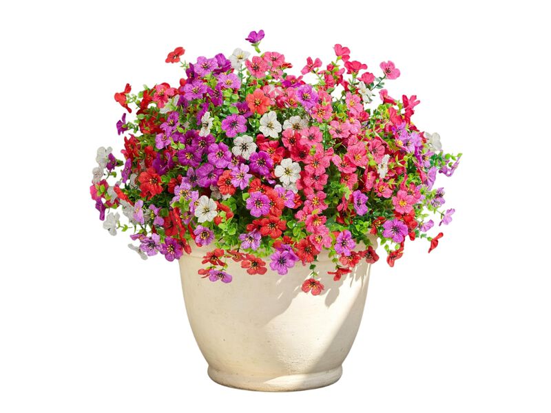 10 Bundle Artificial Greenery Plants UV Resistant Outdoor Garden Porch Decor image number 0