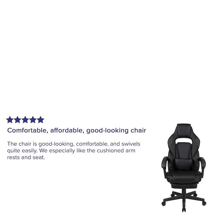Flash Furniture X40 Gaming Chair Racing Computer Chair - Black/Purple