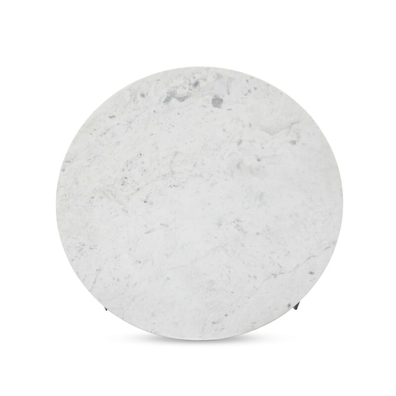 Marble Round Coffee Table With Iron
