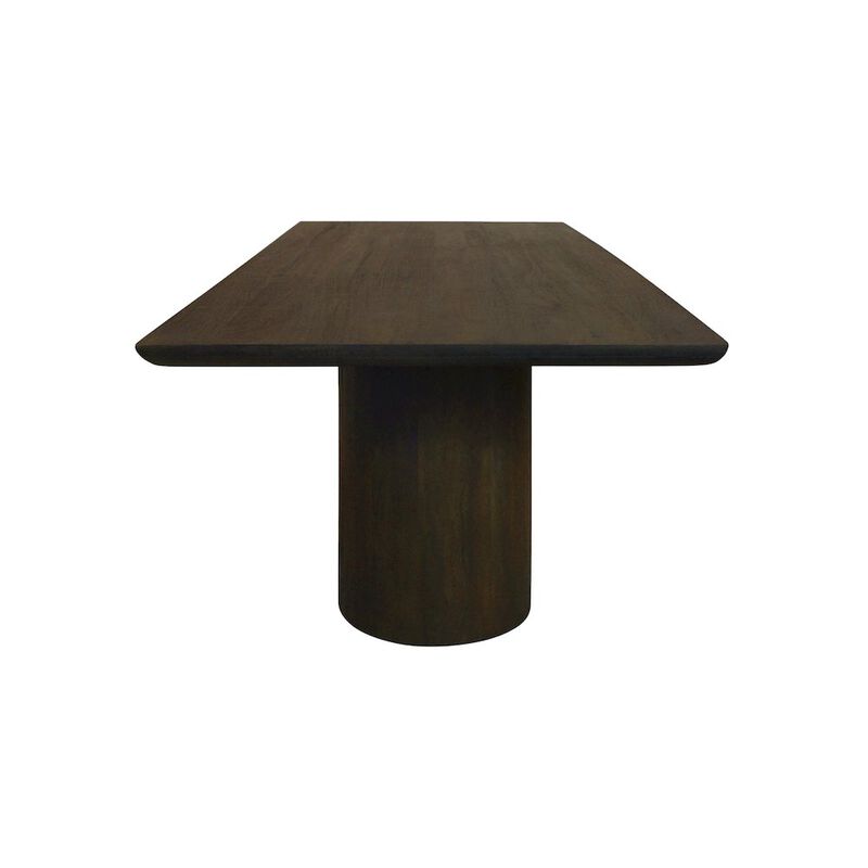 Alex Hamilton Sullivan 96 Solid Wood Rectangular Dining Table in Dark Brown Finish