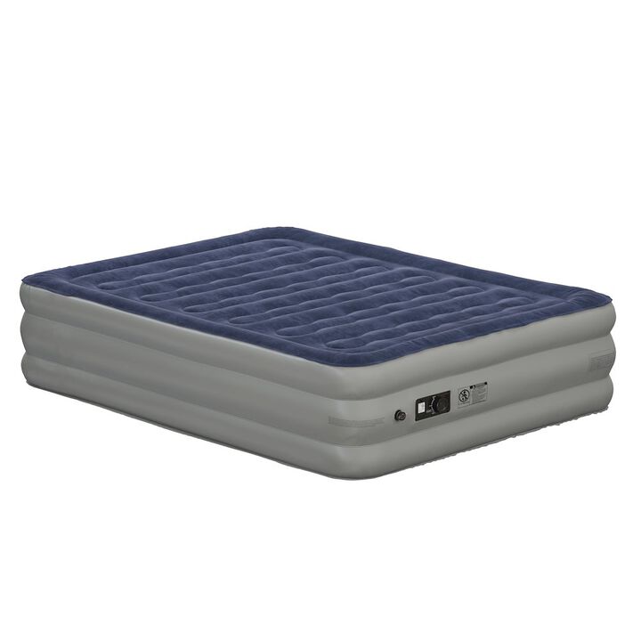 Flash Furniture 18 in Air Mattress with ETL Certified Internal Electric Pump - Queen