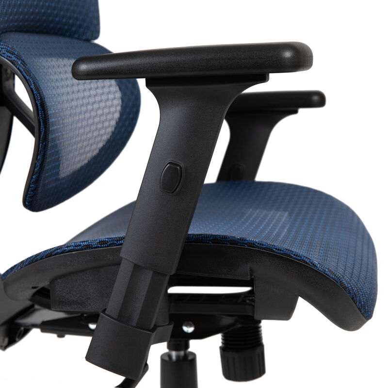 LO Ergonomic Mesh Office Chair with 2-to-1 Synchro-Tilt, Adjustable Headrest, Lumbar Support, and Adjustable Pivot Arms in Black image number 5