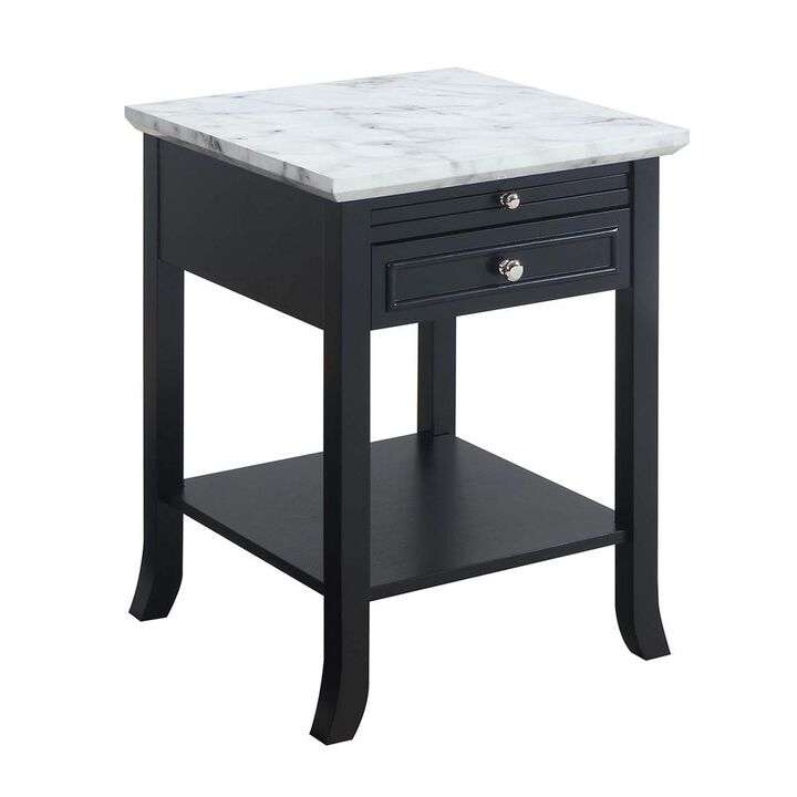 Convience Concept, Inc. American Heritage Logan End Table with Drawer and Slide