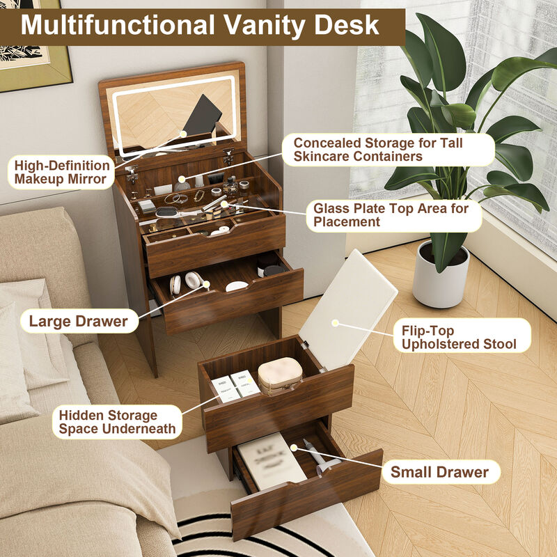 Vapsab 3-in-1 Vanity Desk image number 5